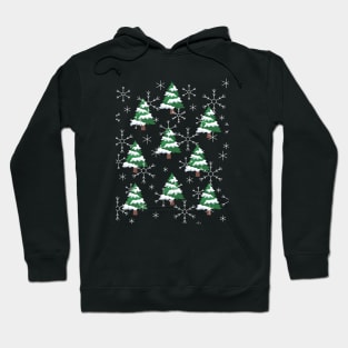 Snowy Christmas Trees Hoodie